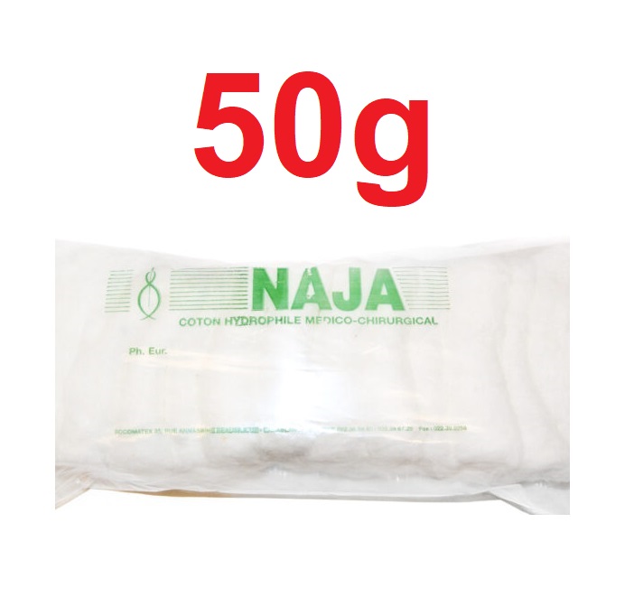 NAJA - Coton hydrophile 50g