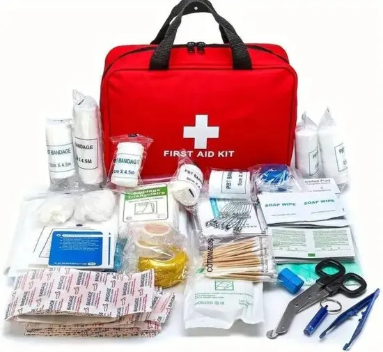 Kit de premiers secours de stockage a domicile