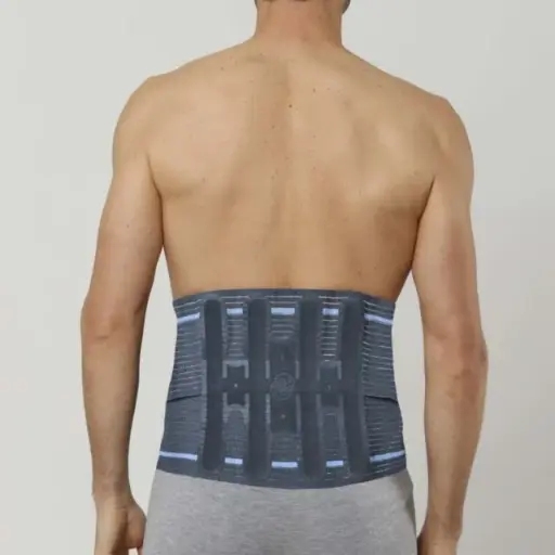 [AO-61/M] Aurafix - Ceinture Lombaire Tisse Grise 26 Cm 