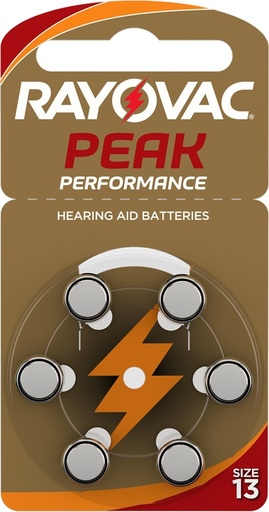 RAYOVAC - Batteries pour appareils auditifs A13 6 pièces
